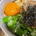 emiqun's cooksnap of when they made ★とろろ納豆おくらdeネバネバ3色丼★.