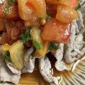 手抜きクック's cooksnap of when they made 豚しゃぶサラダ☆青じそトマトだれ.