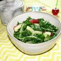 ladyoscar's cooksnap of when they made *スイスチャードのオリーブオイル塩和え*.