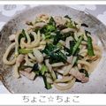 ちょこ☆ちょこ's cooksnap of when they made オイスターソースで焼うどん♪.
