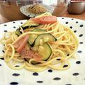 MIRAI219's cooksnap of when they made 簡単！ズッキーニとベーコンの和風パスタ.