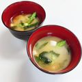 yukakobi☆'s cooksnap of when they made 細いアスパラの下でお味噌汁☆.