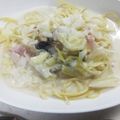 roll21's cooksnap of when they made 春キャベツとあさりのチャウダー風パスタ♪.