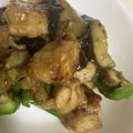 おしえてね's cooksnap of when they made 簡単♫鶏もも肉となすの味噌炒め.