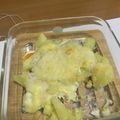 犬飼ってる's cooksnap of when they made 簡単ホクホクじゃがいもと卵マヨチーズ焼き.