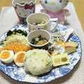 ゆけり３兄弟's cooksnap of when they made 昆布茶と揚げ玉のおにぎり♪.
