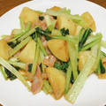 vabochan's cooksnap of when they made あと一品＊小松菜とジャガイモの和風炒め＊.