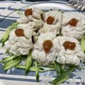 クック0THS6P☆'s cooksnap of when they made ☆冷たい鱧（はも）湯引き～南高梅肉添え☆.