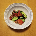 たくじろうさんたろう's cooksnap of when they made トマトと胡瓜の塩昆布和え.