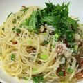 ともみちゃま's cooksnap of when they made ★れぽ350★簡単♪シラスと海苔のパスタ.