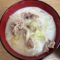mochicoro✿'s cooksnap of when they made クリーミー味噌ミルク！！豚キャべうどん.