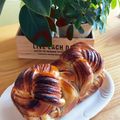 チャロネコ's cooksnap of when they made 憧れのマーブル模様★あん食パン～HB生地.
