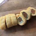 Ruriluru's cooksnap of when they made 居酒屋風☆大葉入りだし巻き明太子☆.