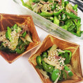 クックDWYX8V☆'s cooksnap of when they made ピーマンと茗荷の塩きんぴら.