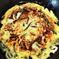 えみ_____'s cooksnap of when they made たこ焼き粉で★簡単韓国風チヂミ.