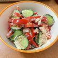 Achaswifey's cooksnap of when they made パプリカとキュウリのツナぶしサラダ☆.