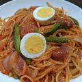 vivian1225's cooksnap of when they made レンチンパスタ②ナポリタン(身内専用).
