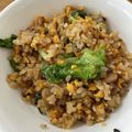 こたきよちゃん's cooksnap of when they made 小松菜と魚肉ソーセージの簡単チャーハン.