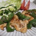 fu♪♪'s cooksnap of when they made 【楽めし】鶏胸肉とピーマンの醤油マヨ炒め.