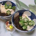みかかめ's cooksnap of when they made もずく酢に長芋オクラ.