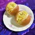 ankotetu's cooksnap of when they made 湖北名物サラダパン♪（たくあんパン）.