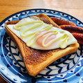 ねっちゃんっ's cooksnap of when they made ＊。目玉焼きトースト＠ソース。＊.