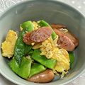 きたまき3's cooksnap of when they made モロッコインゲンのベーコン卵炒め.