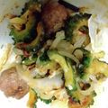 xyzクック's cooksnap of when they made ミートボールリメイク野菜炒め(タイ風).