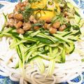 kbmm's cooksnap of when they made タレが絶品＊野菜たっぷり納豆冷やしうどん.
