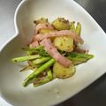 K0A9O0R8U♪'s cooksnap of when they made じゃが芋とアスパラの粒マスタード炒め.