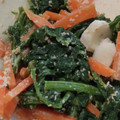 ヨシヨッシー's cooksnap of when they made ほうれん草とゆで卵のごま味噌マヨ和え.