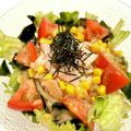 悠LOVE航's cooksnap of when they made 美人レシピ・わかめ入りサラダうどん.
