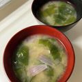 ポークの嫁's cooksnap of when they made むらさき玉ねぎ入りのお味噌汁.