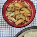 在宅勤務のおじさん's cooksnap of when they made なすと汁を綺麗に☆なすと茗荷のお味噌汁☆.