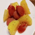 ばたみそーぱん☆'s cooksnap of when they made お弁当に◎ウインナーとポテトのハーブ焼き.