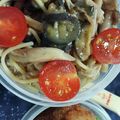 mnママ☆'s cooksnap of when they made 冷たい麺弁当　キノコとツナの冷製パスタ.