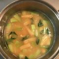 Ruriluru's cooksnap of when they made 冬瓜、小松菜、薄揚げのお味噌汁.