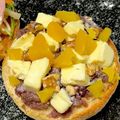 食いしん坊あー's cooksnap of when they made 粒あんとクリチと胡桃の塩ミルキートースト.