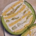 ほか弁ママ's cooksnap of when they made 丸ごとメロンケーキ♡作っちゃいました.