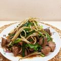 horseland's cooksnap of when they made ☼臭みなし♪鶏レバにらもやし炒め.