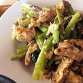 宮田小豆's cooksnap of when they made 豚こまと小松菜と卵の炒めもの.