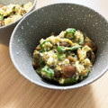 クックB72H7F☆'s cooksnap of when they made ダイエットに♪なめことオクラの卵とじ.