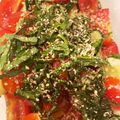 clover55's cooksnap of when they made ∮トマトとキュウリの青じそღ胡麻サラダ∮.