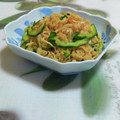 KBBキッチン☆'s cooksnap of when they made 簡単　切り干し大根ときゅうりの梅サラダ.