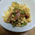 まーく71's cooksnap of when they made ウインナーとピーマンの卵炒め.