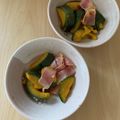 クックあさみちゃん's cooksnap of when they made 【簡単】かぼちゃとベーコンのホットサラダ.