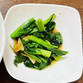 限界OL料理's cooksnap of when they made つるむらさきと、にんにくの炒め物.