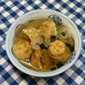 にきけん's cooksnap of when they made たこ焼きリメイク☆松茸のお吸い物で.