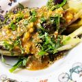 二度寝から目が覚めた's cooksnap of when they made レンジで簡単♬冷やしナスのみそポンがけ.