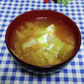 ととろ＆めい's cooksnap of when they made 卵をポトン♪ 月見 味噌汁.